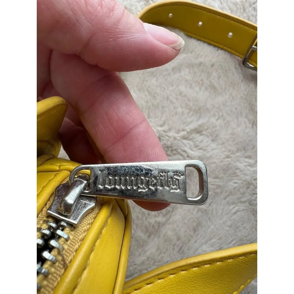 Disney Pixar Wall-E Loungefly Belt Bag Yellow Faux Leather Adjustable Strap